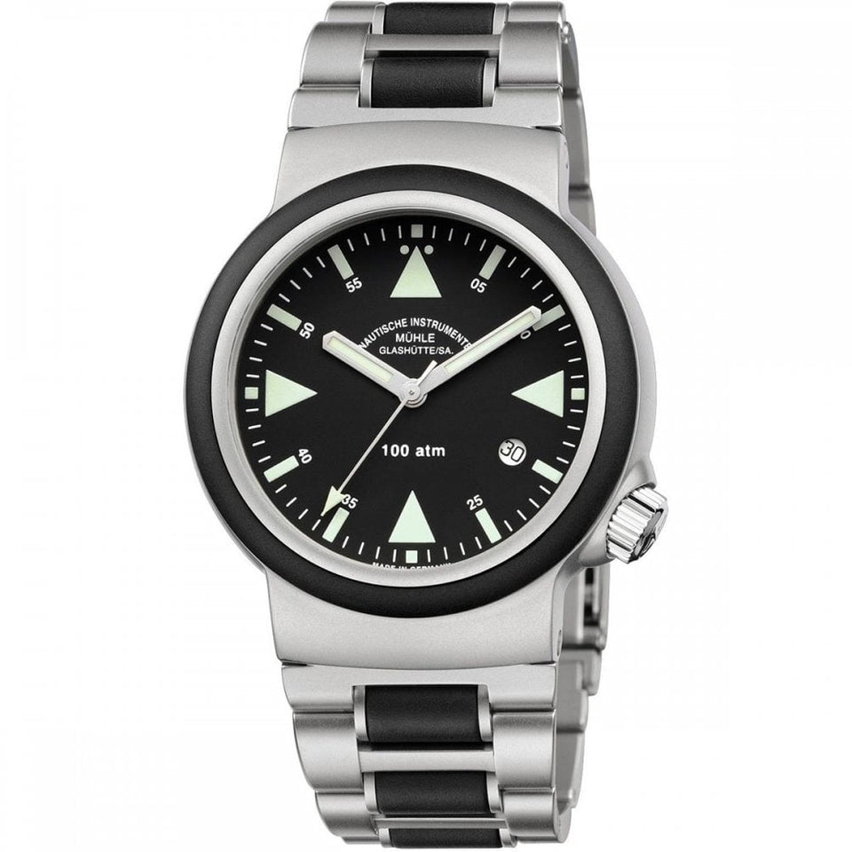 Mühle Glashütte Men's S.A.R. Rescue-Timer Automatic Steel Diver's Watch