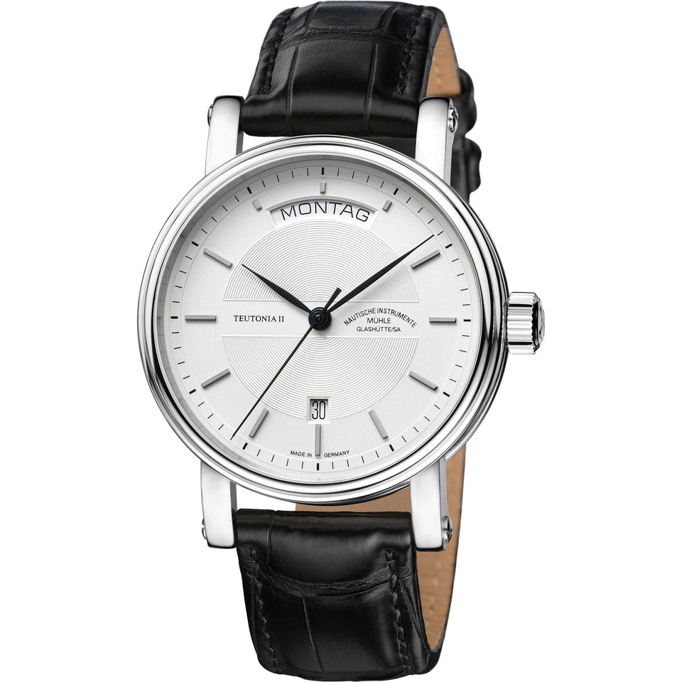 Mühle Glashütte Teutonia II Day/Date 41mm Automatic Leather Watch