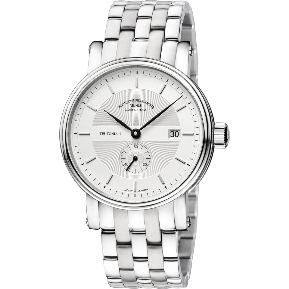 Mühle Glashütte Teutonia II Small Second 41mm Automatic Silver Dial Watch