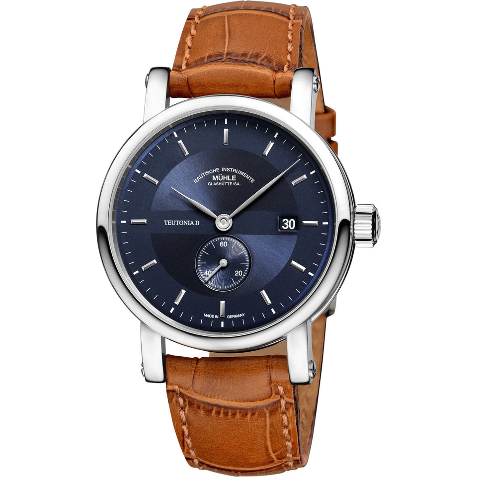 Mühle Glashütte Teutonia II Small Second Blue Dial 41mm Automatic Watch