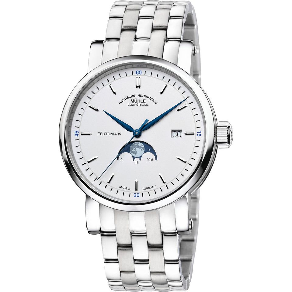 Mühle Glashütte Teutonia IV Moonphase 41mm Automatic Bracelet Watch