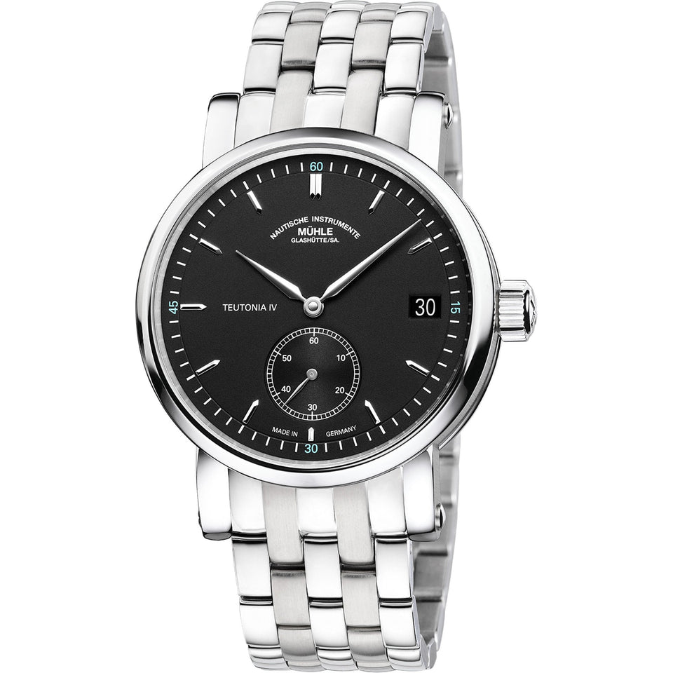Mühle Glashütte Teutonia IV Small Second 41mm Black Dial Automatic Watch
