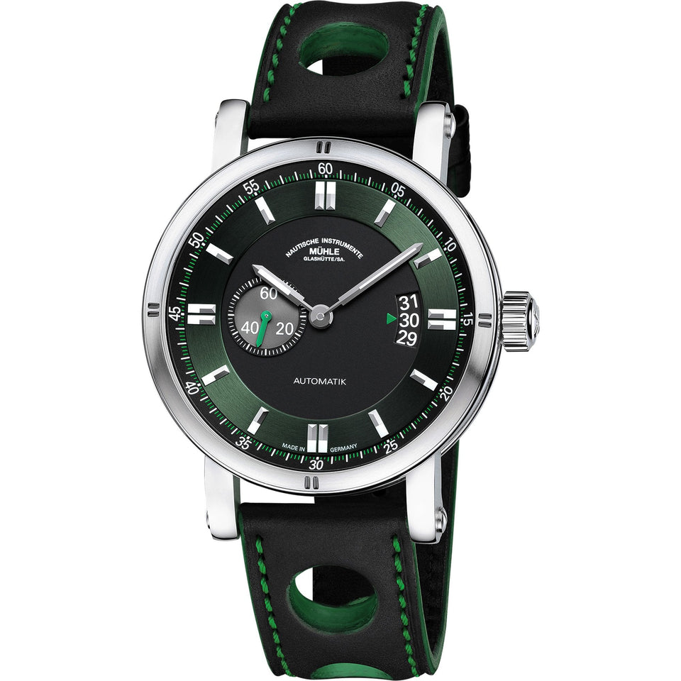 Mühle Glashütte Teutonia Sport II Black Leather 41.6mm Automatic Watch