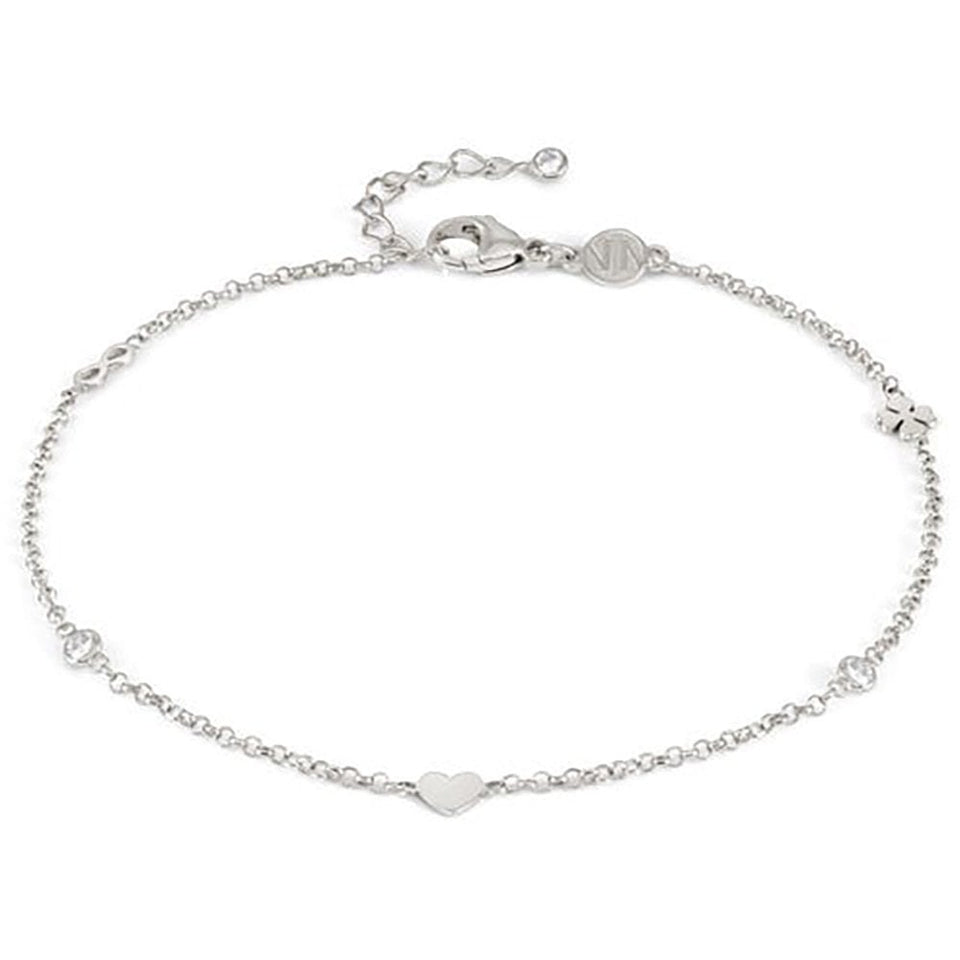 Nomination Anklets Sterling Silver Mixed Stone Set