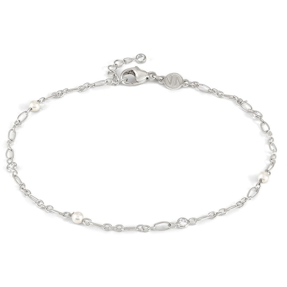 Nomination Anklets Sterling Silver & White Pearls Stones