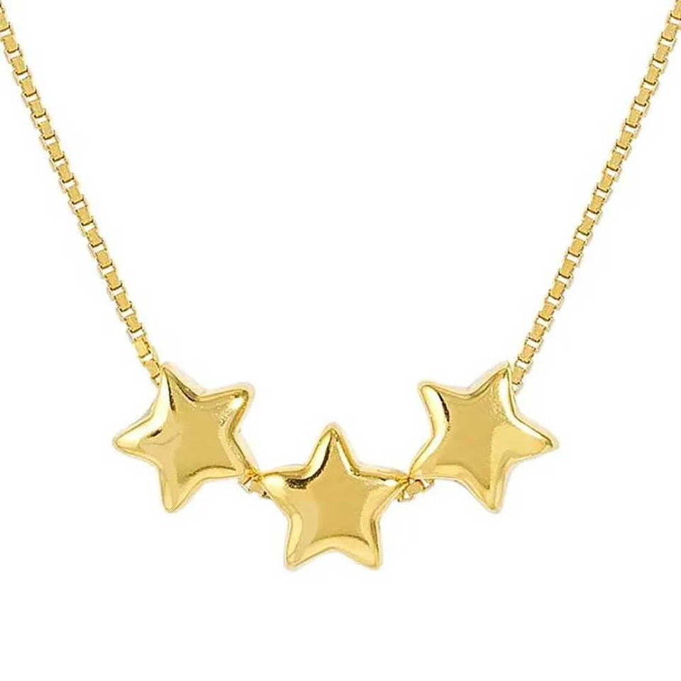 Nomination ARMONICA Gold Plated Triple Star Necklace