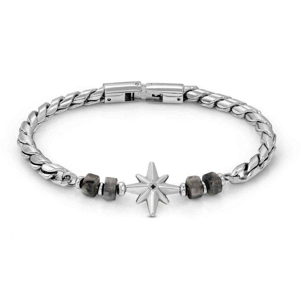 Nomination ATLANTE Wind Rose & Grey Jasper Bracelet
