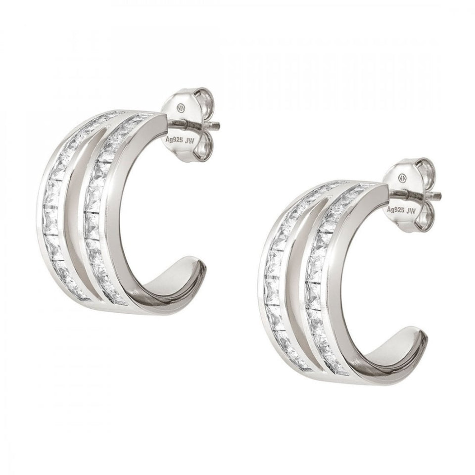 Nomination CARISMATICA Silver Stone Set Earring Hoops