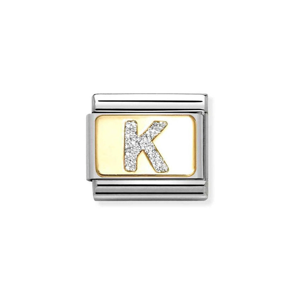 Nomination CLASSIC Composable Glitter 'K' Charm