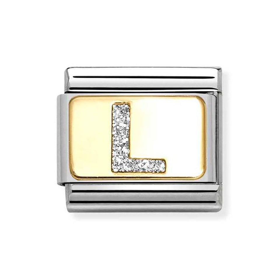 Nomination CLASSIC Composable Glitter 'L' Charm