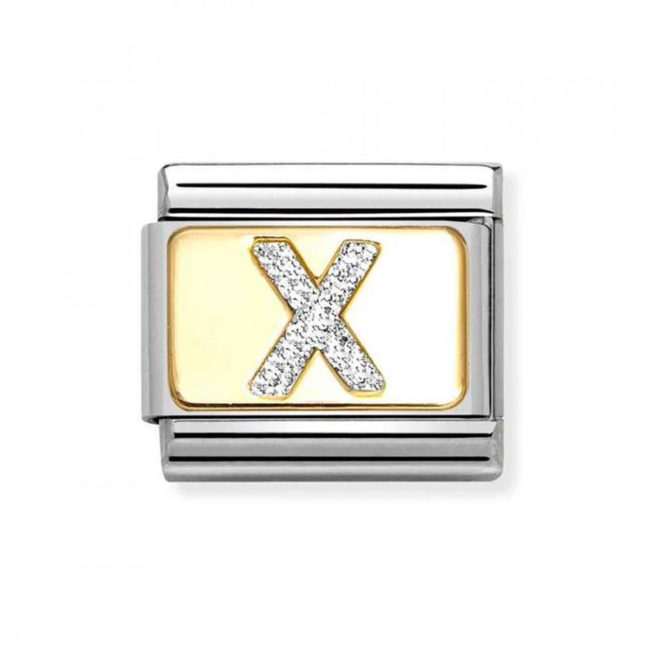 Nomination CLASSIC Composable Glitter 'X' Charm