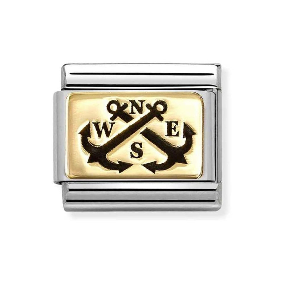 Nomination CLASSIC Gold Anchors Charm