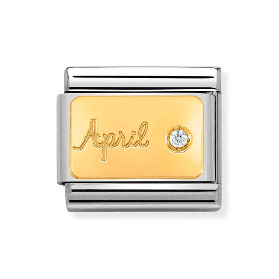 Nomination CLASSIC Gold April Birthstone Charm (Diamond)