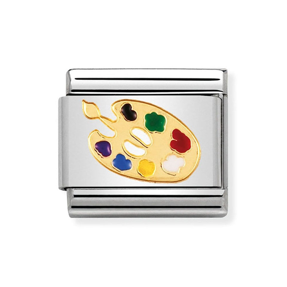 Nomination CLASSIC Gold Artists Palette Charm