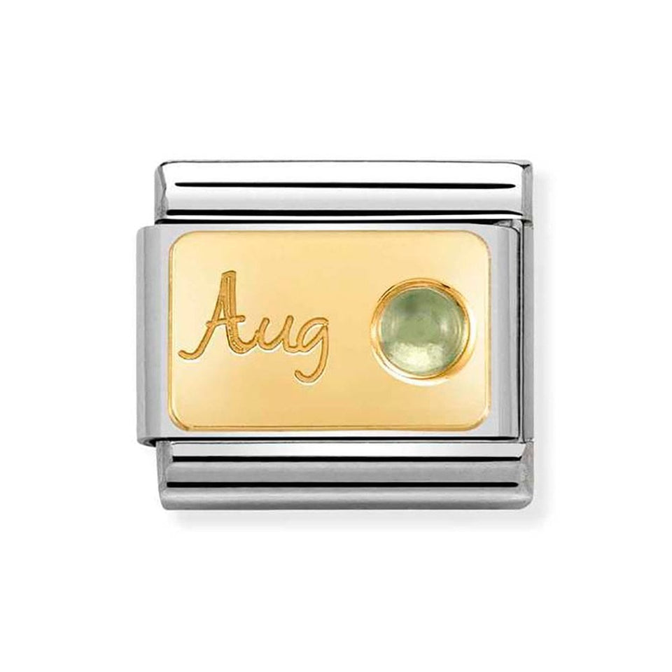 Nomination CLASSIC Gold August Birthstone Charm (Peridot)