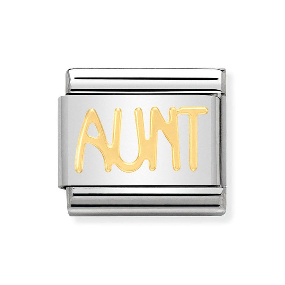 Nomination CLASSIC Gold 'AUNT' Charm