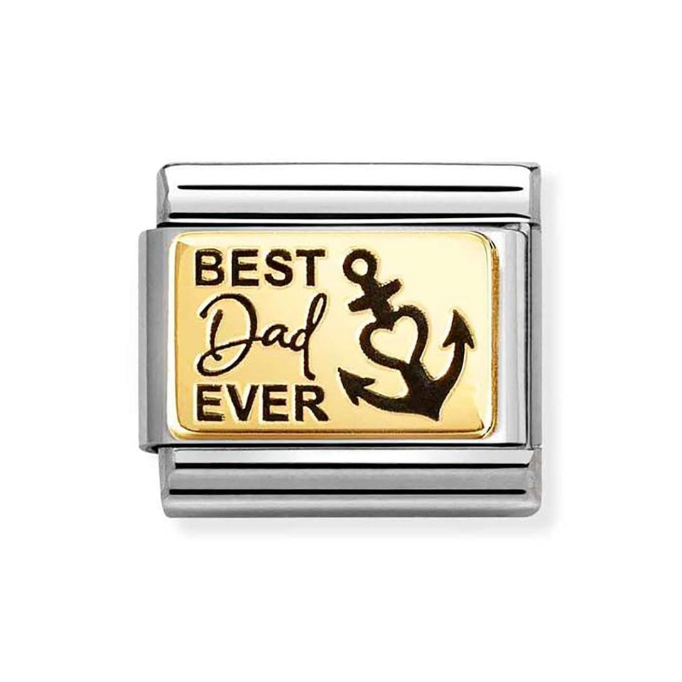 Nomination CLASSIC Gold Best Dad Ever Charm