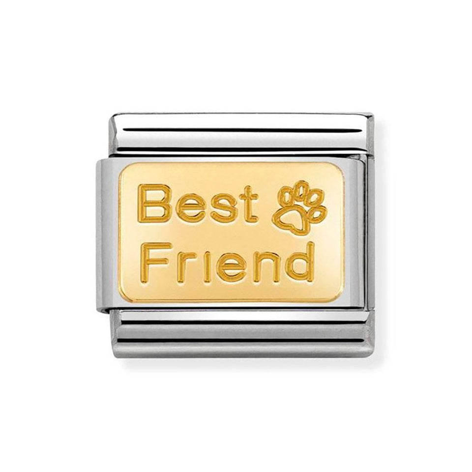 Nomination CLASSIC Gold 'Best Friend' Pet Charm