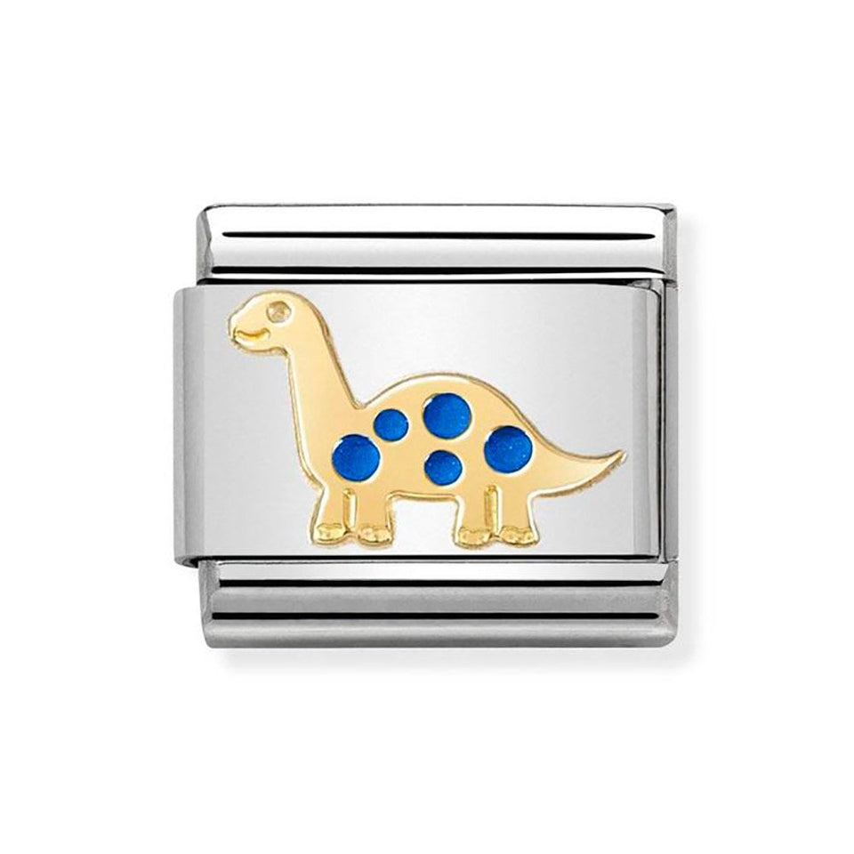 Nomination CLASSIC Gold Brontosaurus Charm