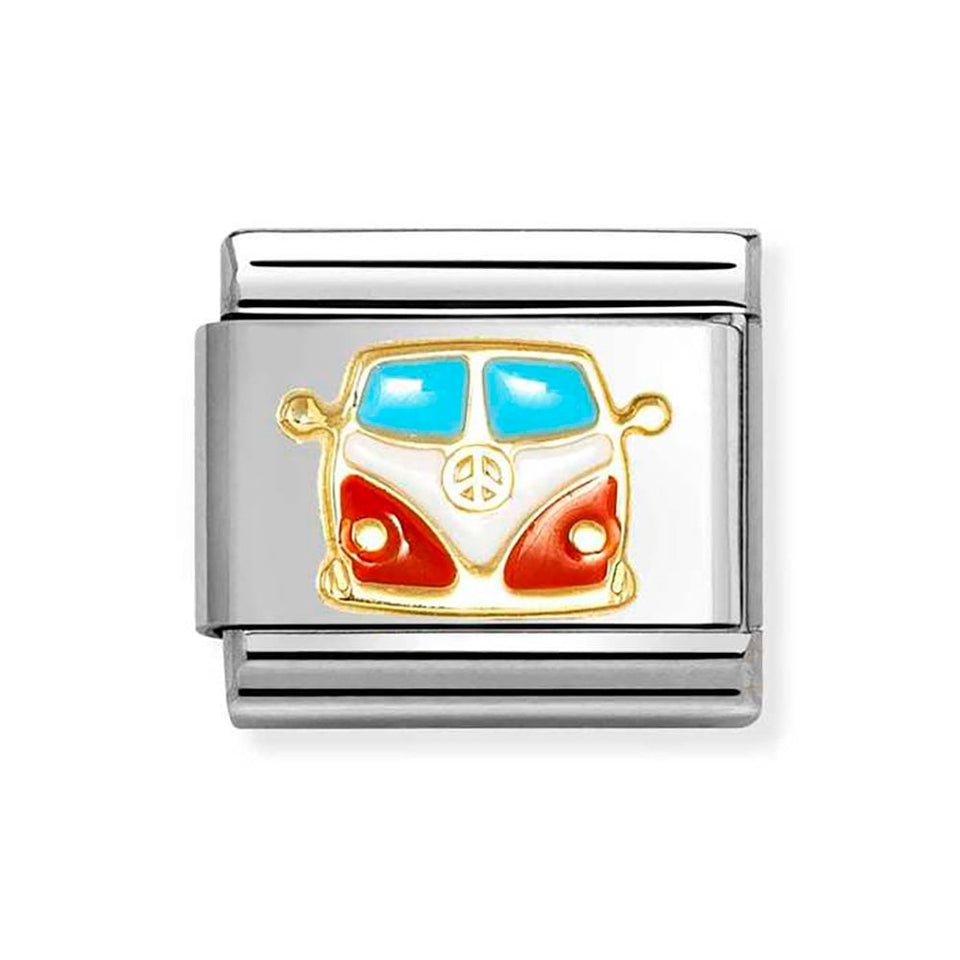 Nomination CLASSIC Gold Camper Van Charm