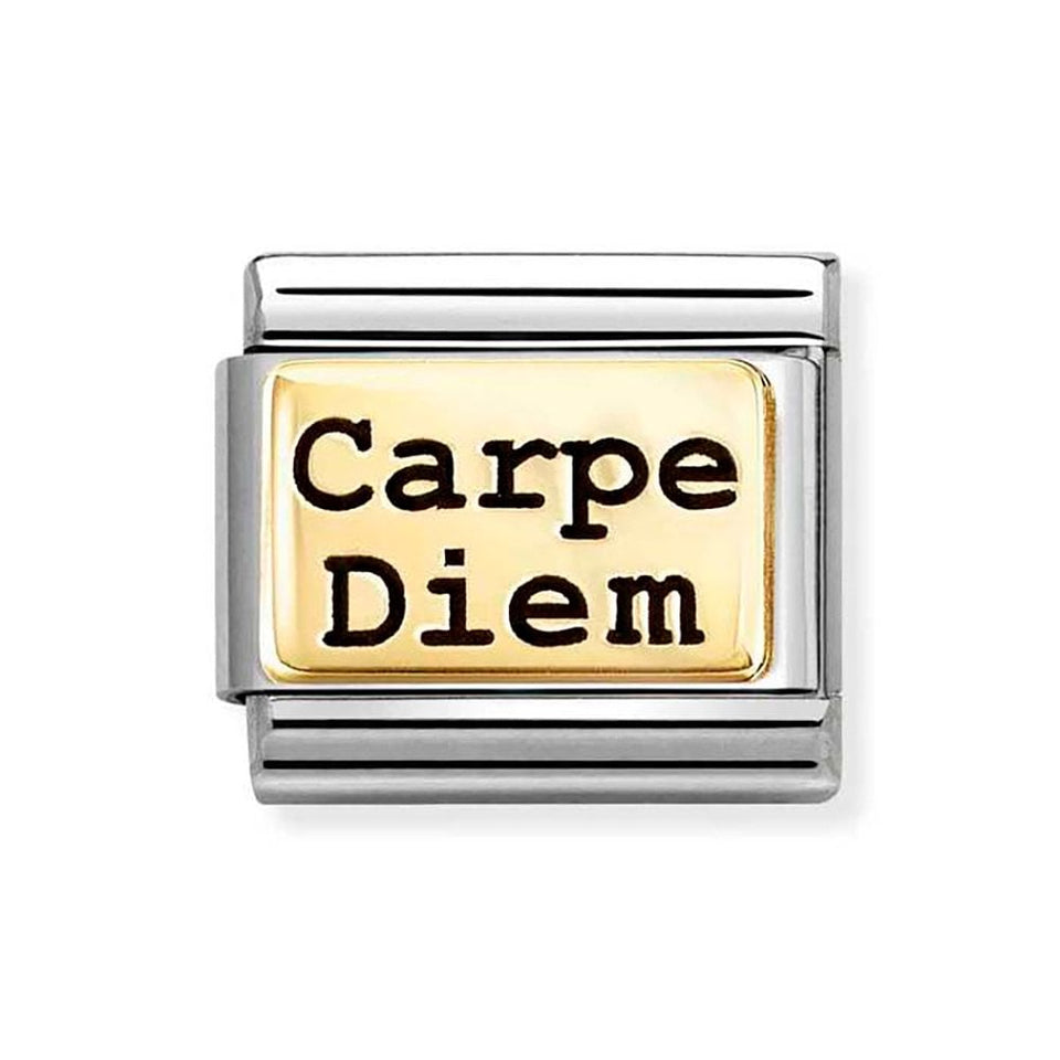Nomination CLASSIC Gold Carpe Diem Charm
