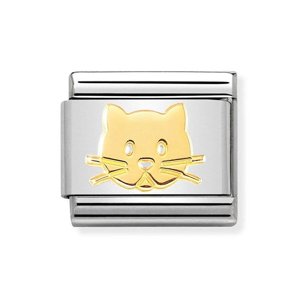Nomination CLASSIC Gold Cat Charm