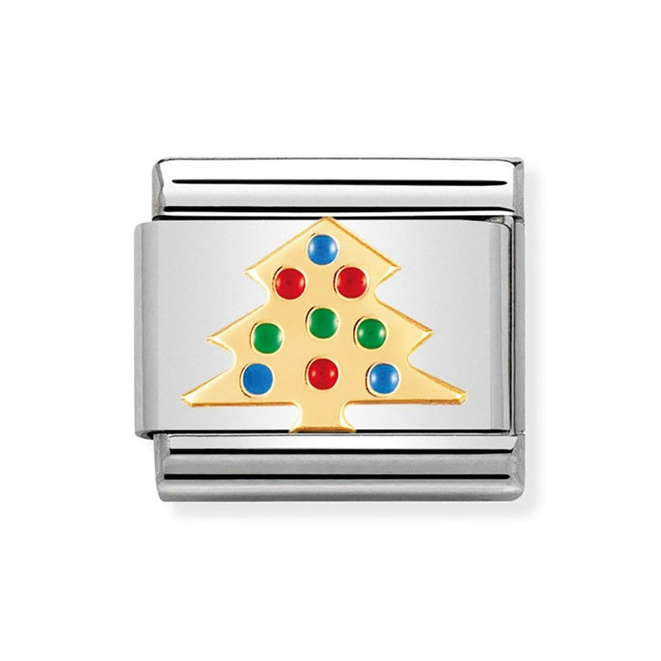 Nomination CLASSIC Gold Christmas Tree Charm
