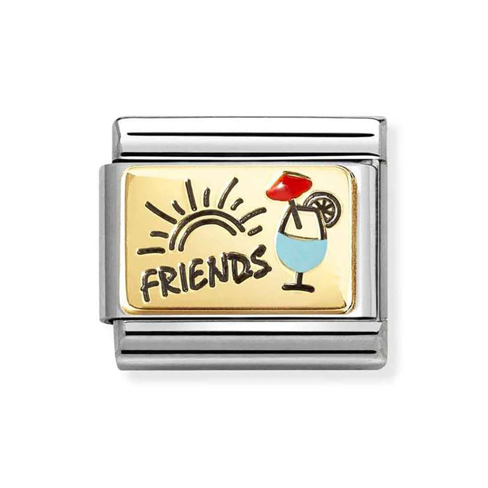 Nomination CLASSIC Gold Cocktail Friends Charm