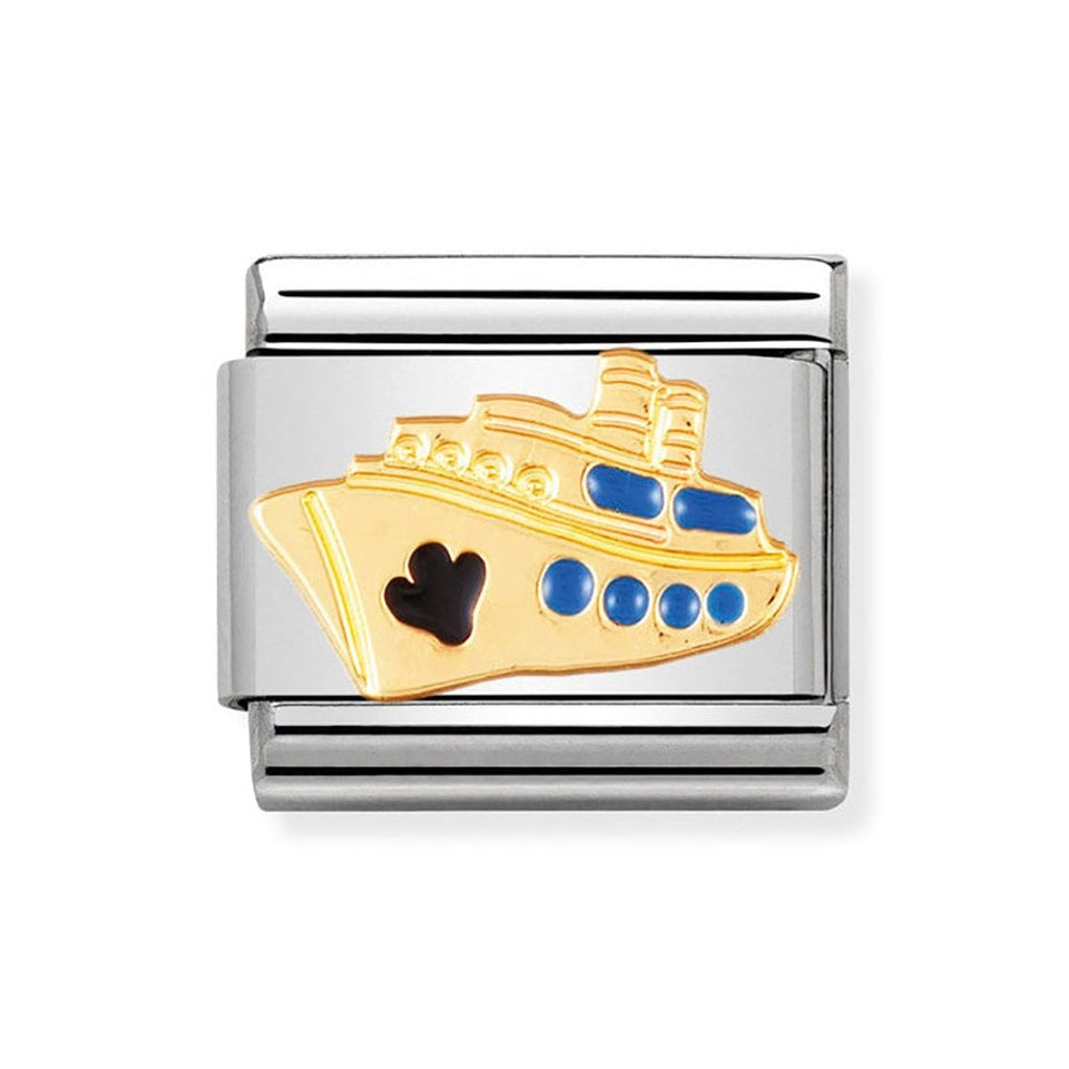 Nomination CLASSIC Gold Cruise Ship Charm