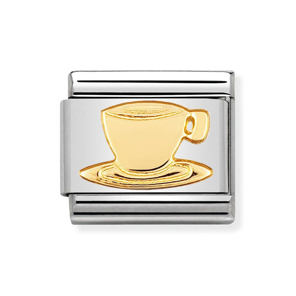Nomination CLASSIC Gold Cup of Tea Charm
