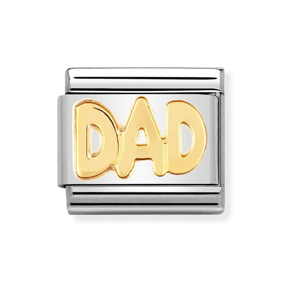 Nomination CLASSIC Gold 'DAD' Charm