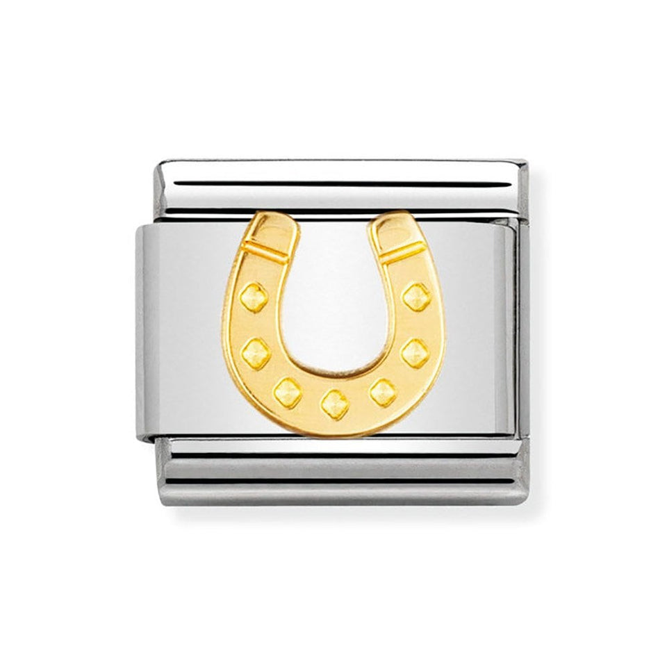 Nomination CLASSIC Gold Danish Horseshoe Charm