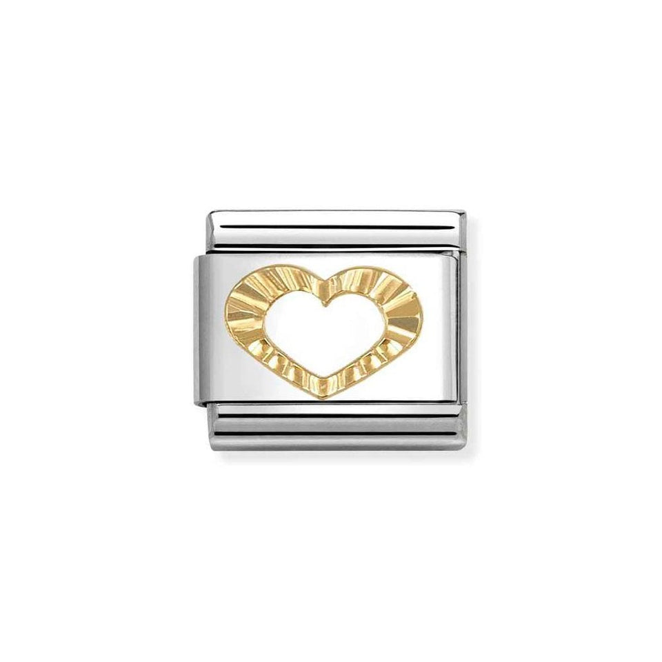 Nomination CLASSIC Gold Diamond Heart Charm