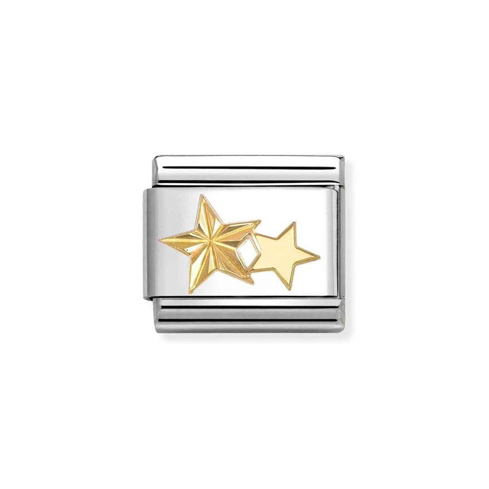 Nomination CLASSIC Gold Diamond Stars Charm