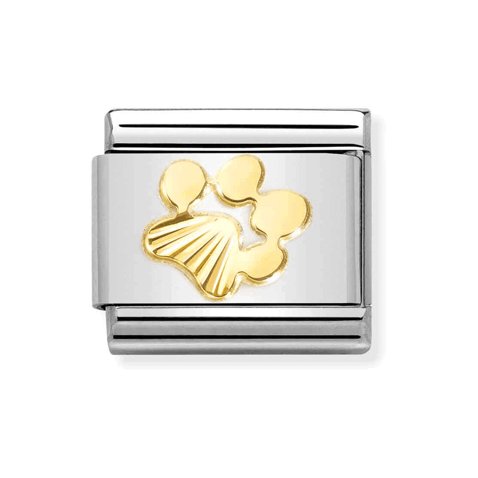 Nomination CLASSIC Gold Dog Footprint Charm