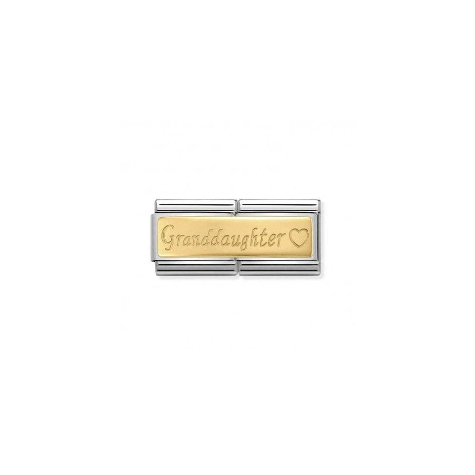Nomination CLASSIC Gold Double Granddaughter Charm