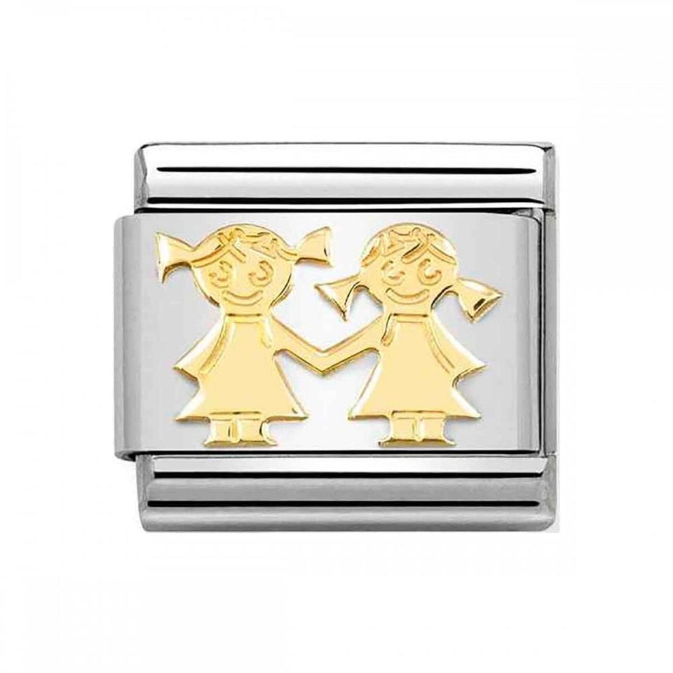 Nomination CLASSIC Gold Double Sisters Charm