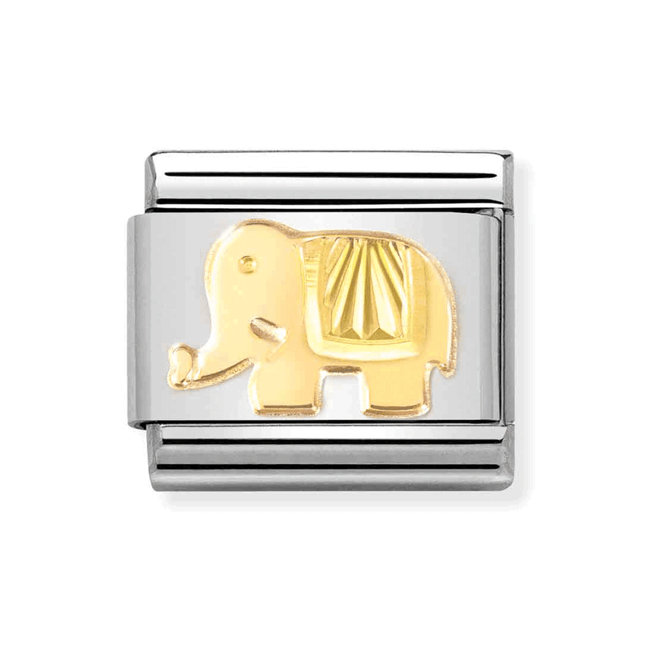 Nomination CLASSIC Gold Elephant Charm
