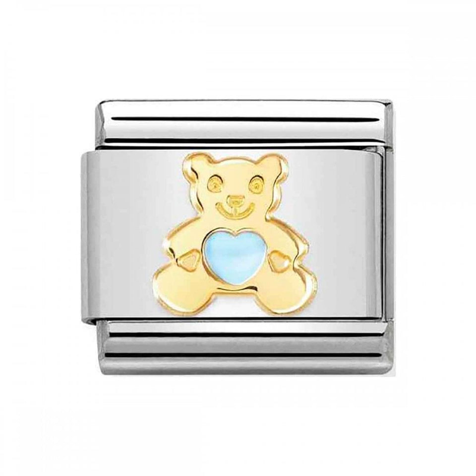 Nomination CLASSIC Gold Enamel Blue Bear Charm
