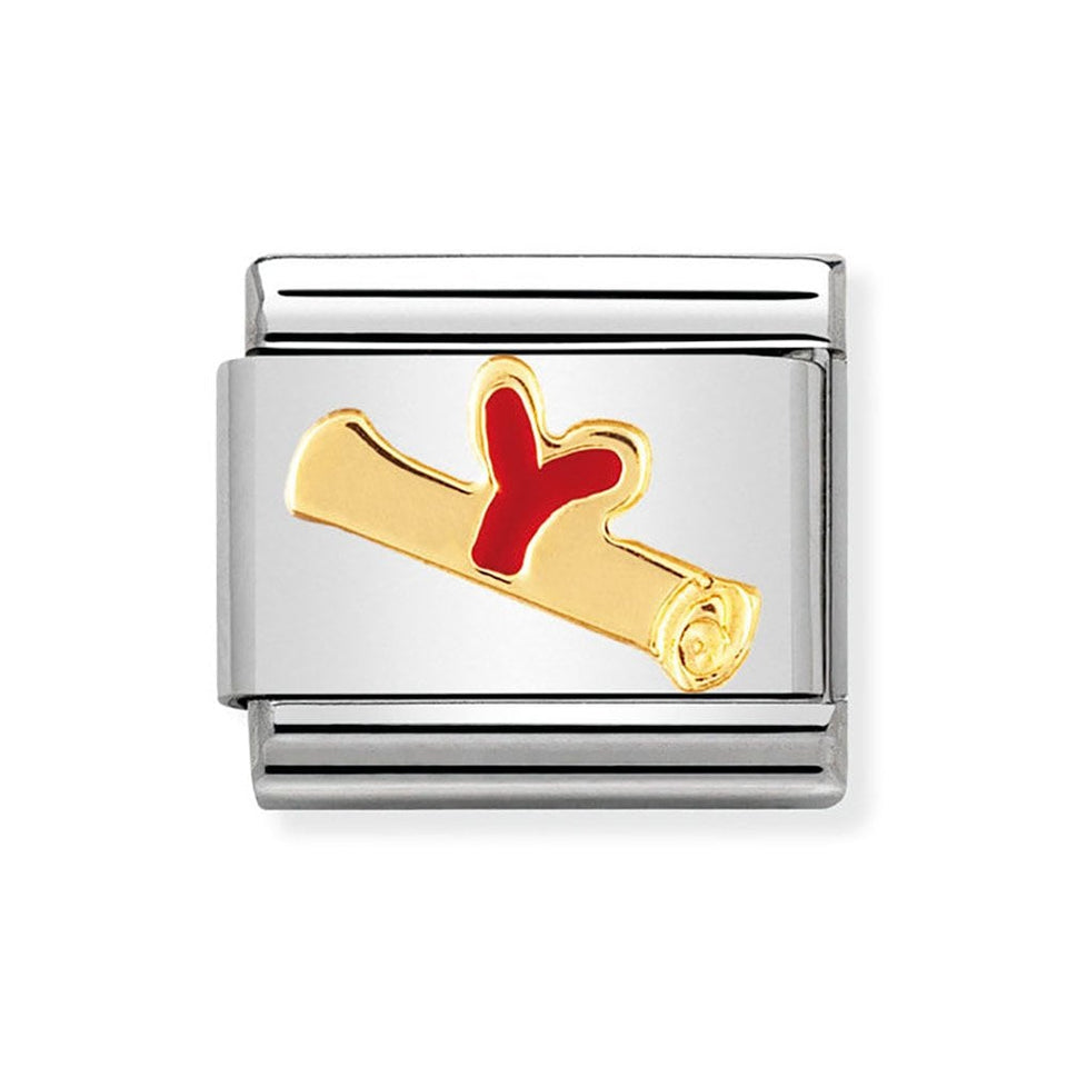 Nomination CLASSIC Gold & Enamel Diploma Charm
