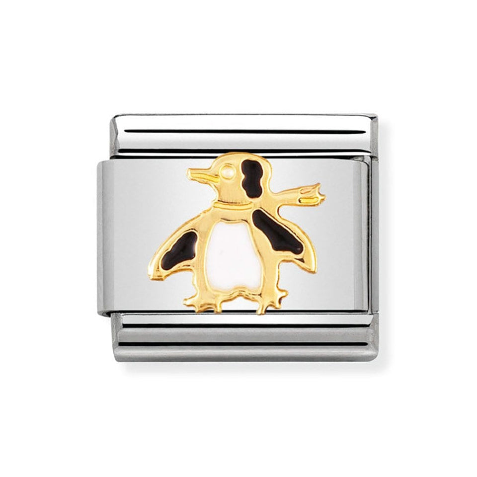 Nomination CLASSIC Gold & Enamel Penguin Charm