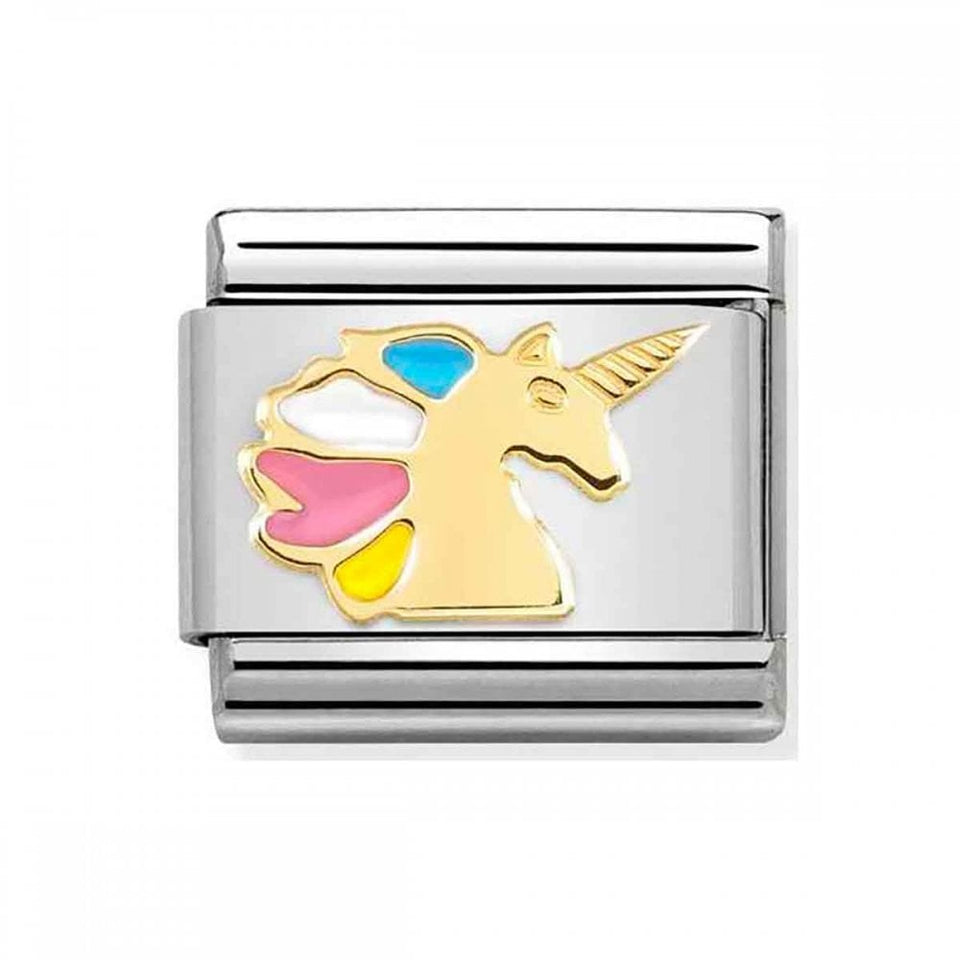 Nomination CLASSIC Gold Enamel Unicorn Charm