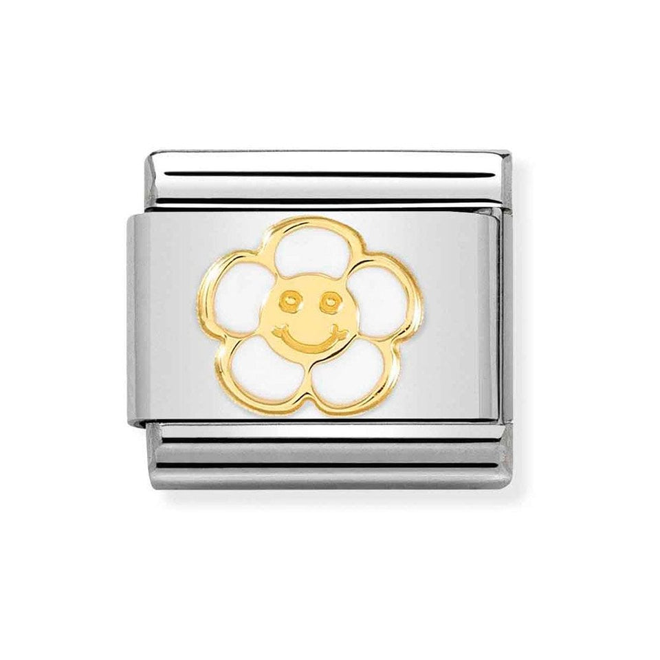 Nomination CLASSIC Gold Flower With Smile Charm