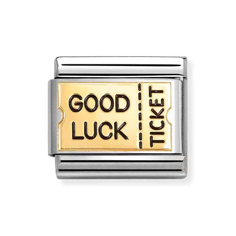 Nomination CLASSIC Gold Fortune Card Charm