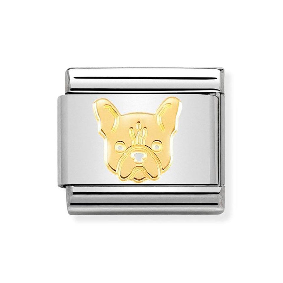 Nomination CLASSIC Gold French Bulldog Charm