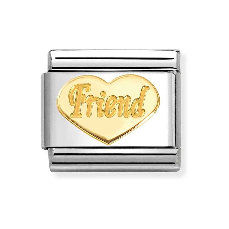 Nomination CLASSIC Gold Friend Heart Charm