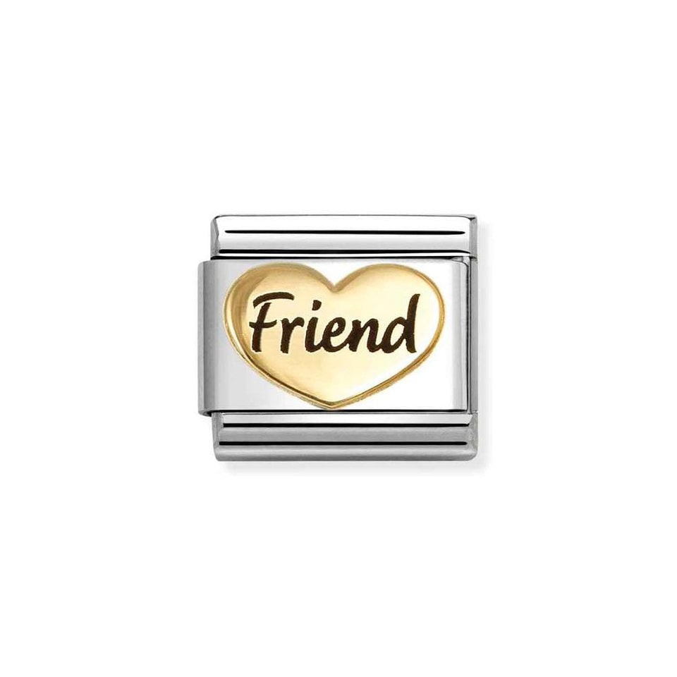 Nomination CLASSIC Gold Friend Heart Charm
