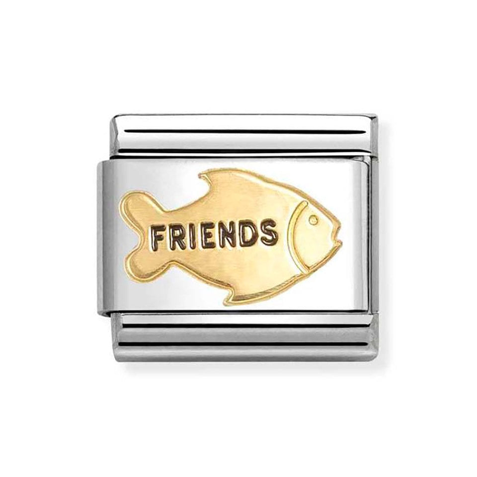 Nomination CLASSIC Gold Friends Fish Charm