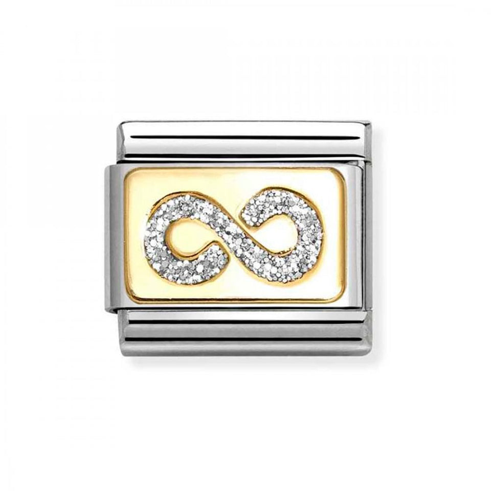 Nomination CLASSIC Gold Glitter Infinity Charm