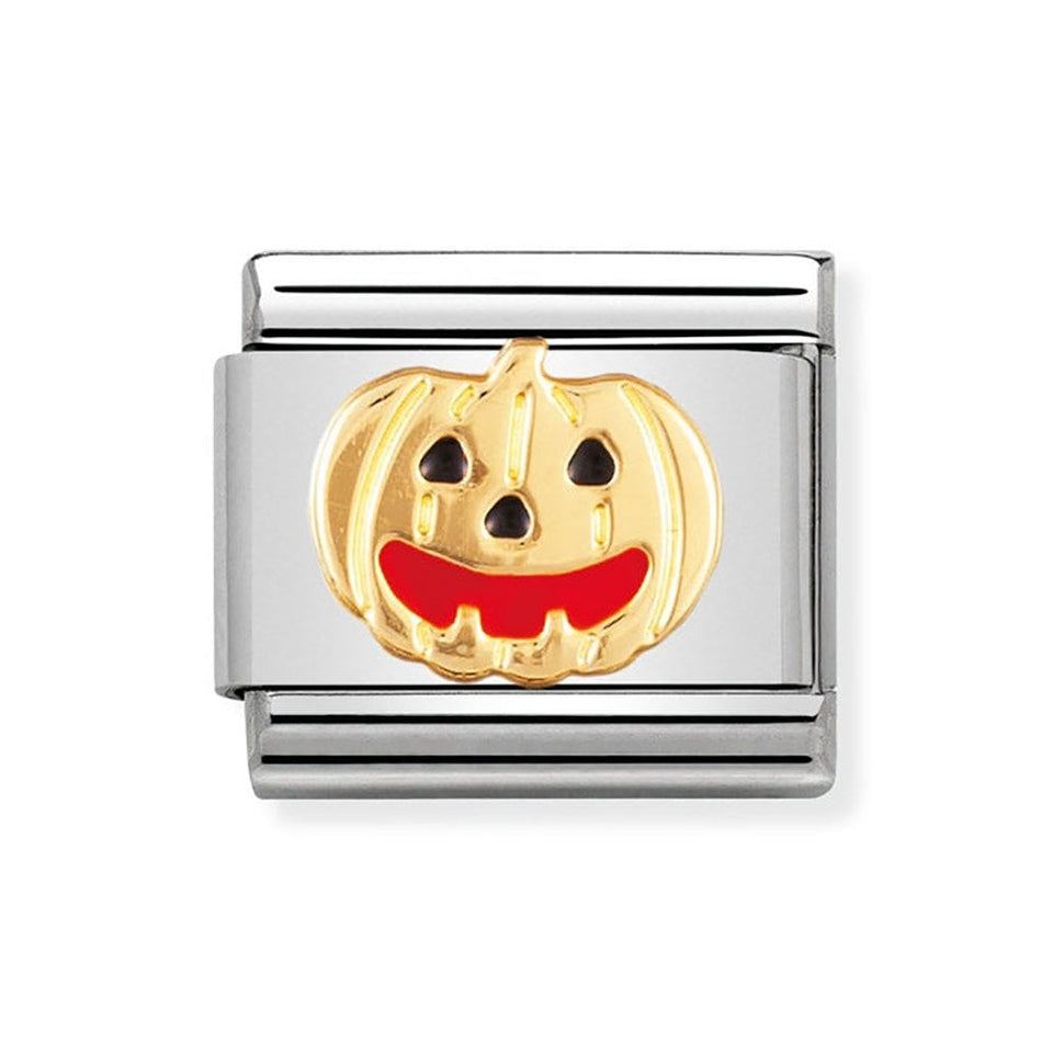 Nomination CLASSIC Gold Halloween Pumpkin Charm